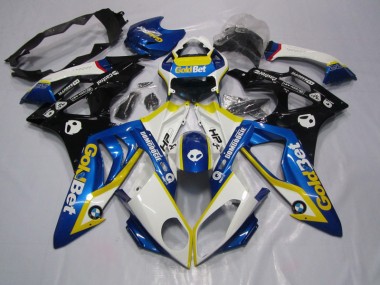 BMW S1000RR 2009-2014 Verkleidung - Blau Weiße GoldBet