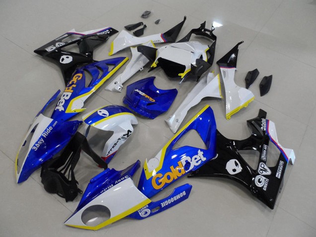 BMW S1000RR 2009-2014 Verkleidungen - Blau Weiße GoldBet