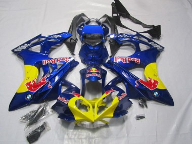 BMW S1000RR 2009-2014 Verkleidungen - Gelb Blau Red Bull