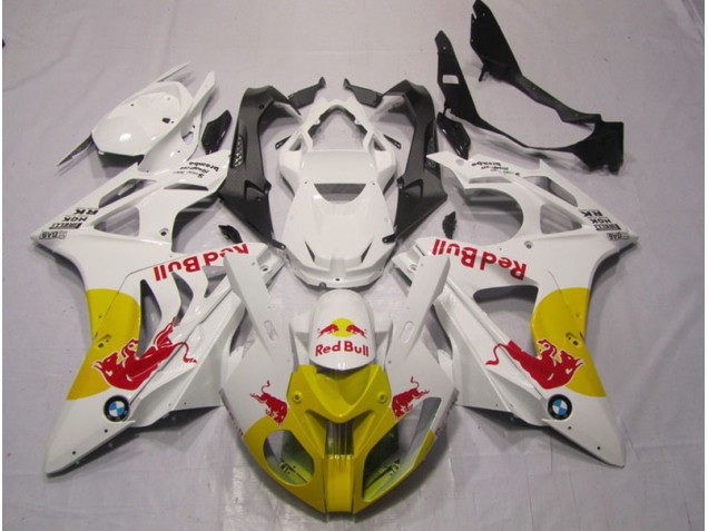 BMW S1000RR 2009-2014 Verkleidungen - Gelb Weiß Red Bull