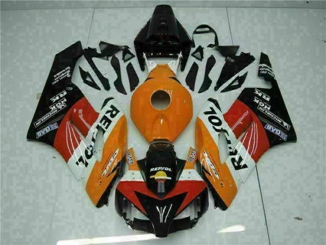 Honda CBR 1000 RR 2004-2005 Verkleidung - Orange Schwarz Repsol