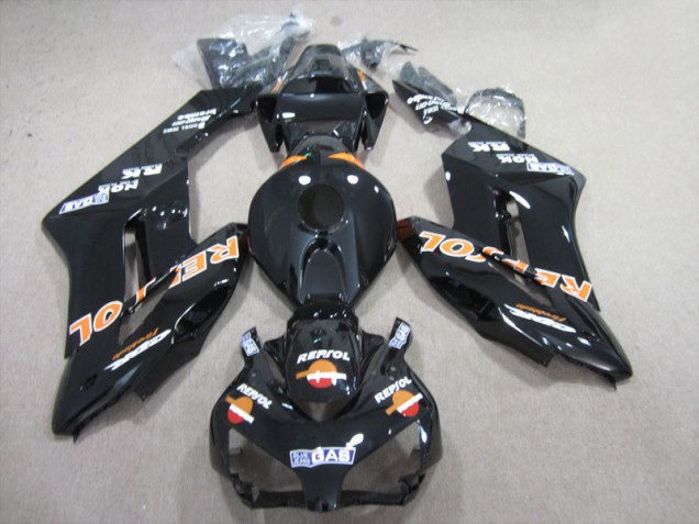 Honda CBR 1000 RR 2004-2005 Verkleidungen - Schwarz Orange Repsol