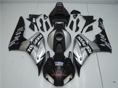 Honda CBR 1000 RR 2004-2005 Verkleidungen - Schwarz Silber Repsol