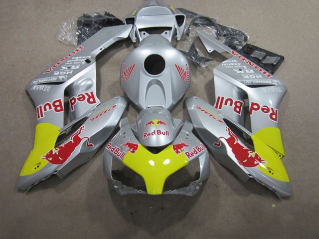 Honda CBR 1000 RR 2004-2005 Verkleidungen - Silber Rot Bull