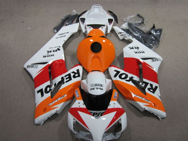 Honda CBR 1000 RR 2004-2005 Verkleidungen - Weiß Orange Repsol