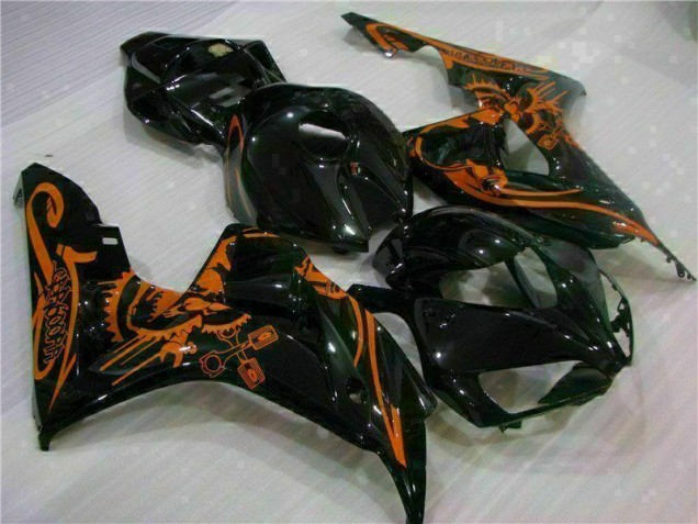 Honda CBR 1000 RR 2006-2007 Verkleidungen - Braun Schwarz