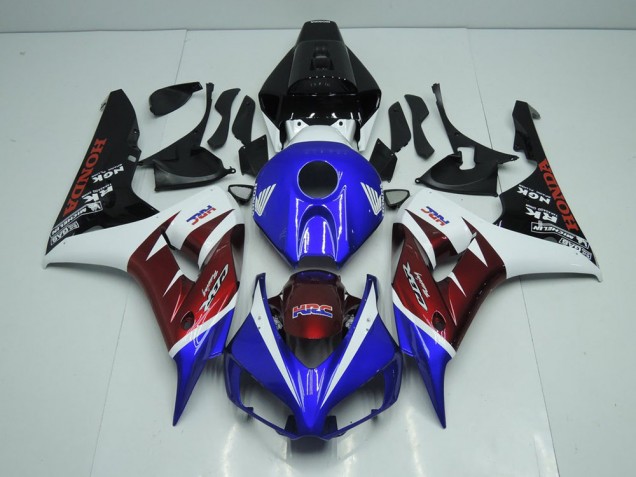 Honda CBR 1000 RR 2006-2007 Verkleidungen - Burgunderrot und Blau