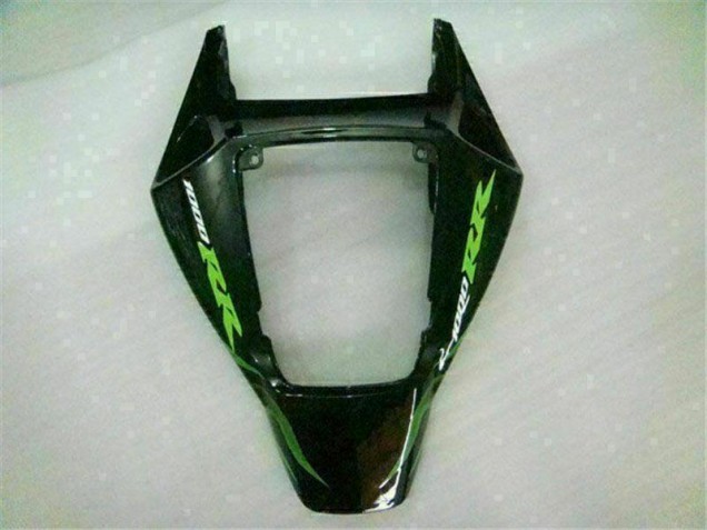 Honda CBR 1000 RR 2006-2007 Verkleidungen - Grüne Flamme Schwarz