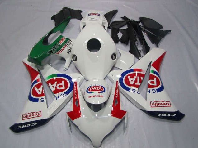 Honda CBR 1000 RR 2008-2011 Verkleidung - Weiß Rot PATA