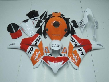 Honda CBR 1000 RR 2008-2011 Verkleidungen - Orange Weiß Rot Repsol