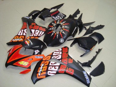 Honda CBR 1000 RR 2008-2011 Verkleidungen - Rossi Matt Schwarz