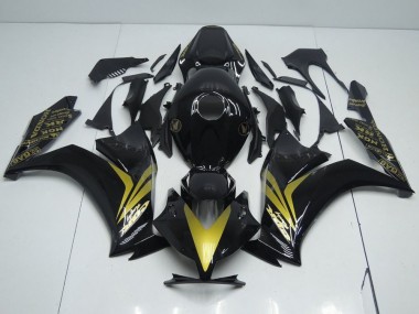 Honda CBR 1000 RR 2012-2016 Verkleidungen - Glänzend Schwarz und Gold