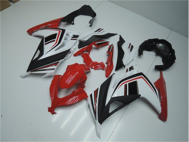 Kawasaki EX300 2013-2016 Verkleidungen - Rot Weiß Schwarz