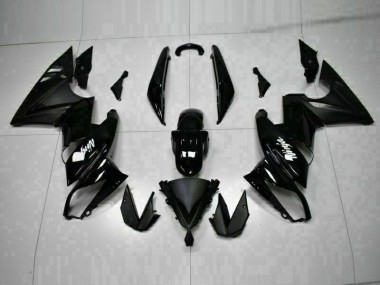 Kawasaki EX650 2009-2011 Verkleidungen - Glänzend Schwarz
