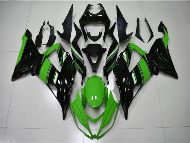 Kawasaki ZX6R 2013-2018 Verkleidung - Grün Schwarz