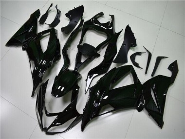 Kawasaki ZX6R 2013-2018 Verkleidungen - Glänzend Schwarz