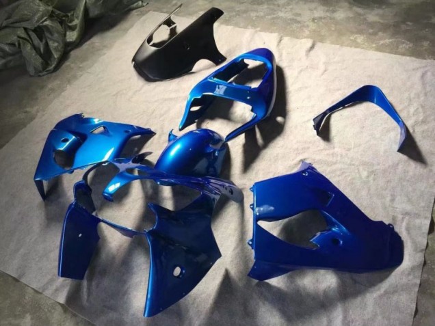 Kawasaki ZX9R 2002-2003 Verkleidungen - Blau Matt Schwarz