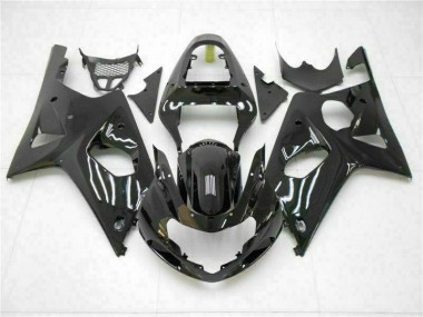 Suzuki GSXR 1000 K1 2000-2002 Verkleidungen - Glänzend Schwarz
