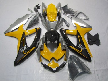 Suzuki GSXR 1000 K7 2007-2008 Verkleidung - Gelb Schwarz