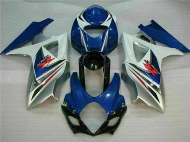 Suzuki GSXR 1000 K7 2007-2008 VollVerkleidungen & Plastik - Blau Weiß