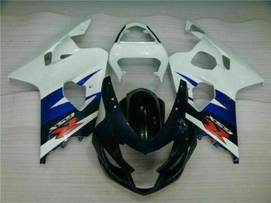 Suzuki GSXR 600 / 750 K4 2004-2005 Verkleidungen - Weiß Schwarz