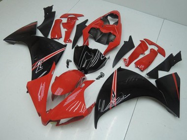 Yamaha R1 2012-2014 Verkleidungen - Rot Schwarz