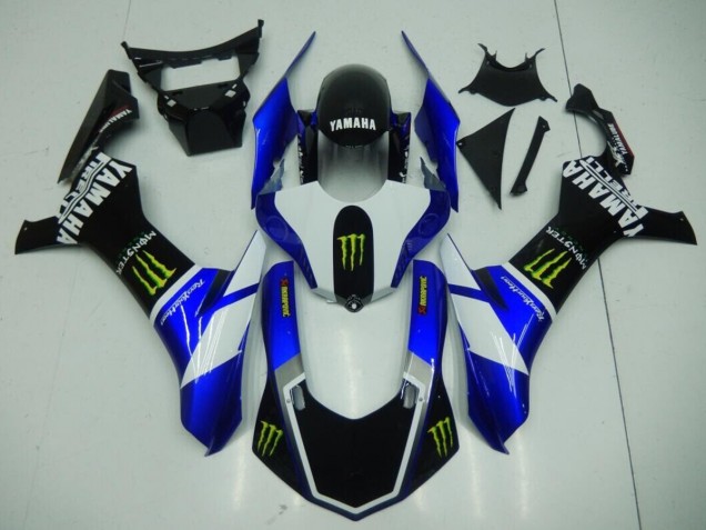 Yamaha R1 2015-2019 Verkleidungen - Schwarz Blaus Monster