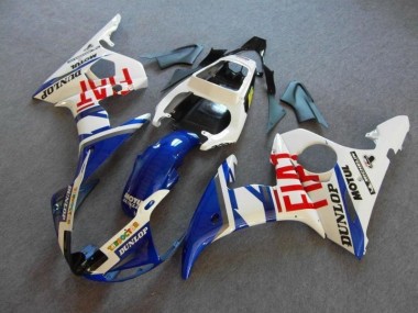 Yamaha R6 2003-2005 Verkleidungen - Blau Weiß Fiat