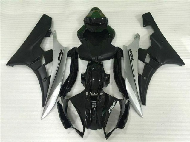 Yamaha R6 2006-2007 Verkleidungen & Plastik - Silber Schwarz